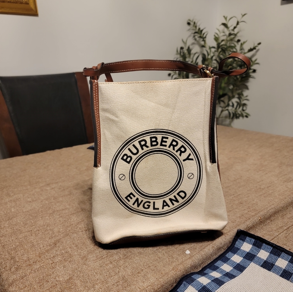 BURBERRYCanvas Cotton Small Peggy Bucket